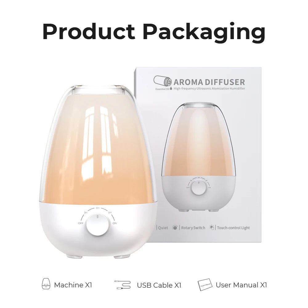 Ultrasonic USB LED Night Light Essential Oil