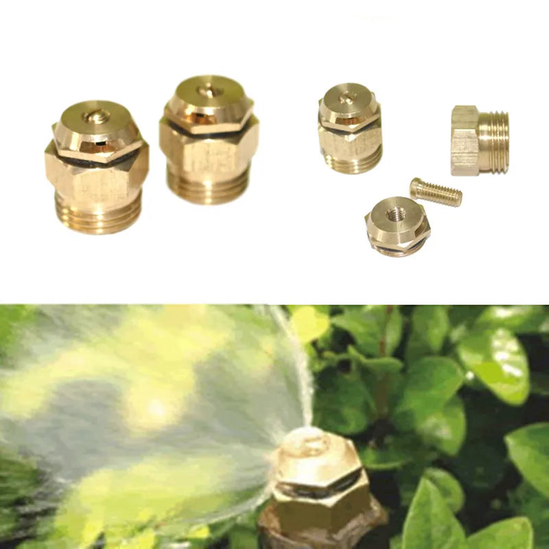 180° Brass Refraction Nozzle 1/2" Misting Sprinkler 2Pcs