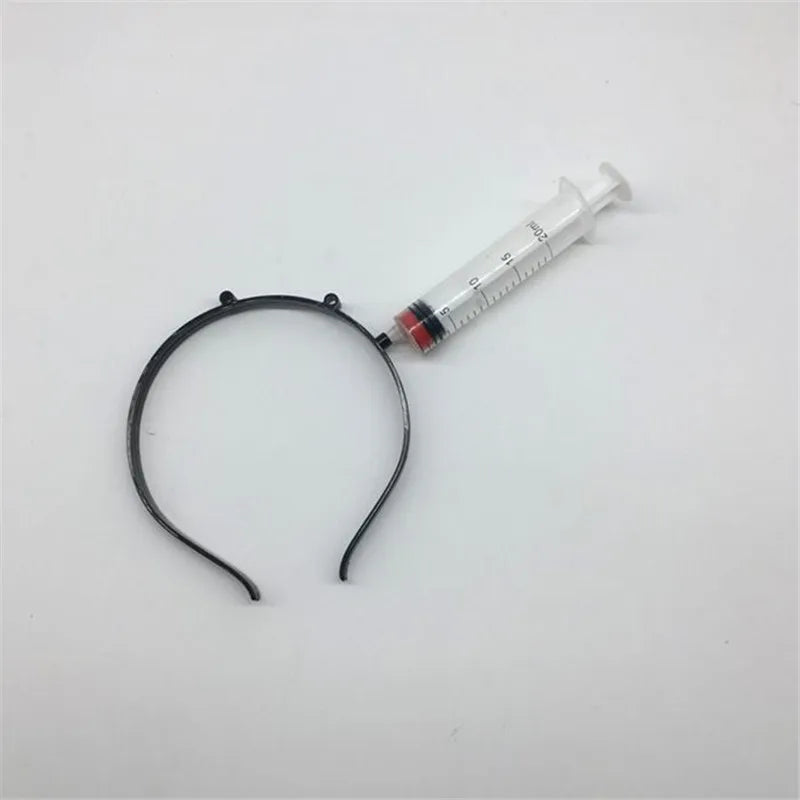 Halloween three-dimensional hair accessories tidy simulation toy plastic head knives scissors Halloween decoration