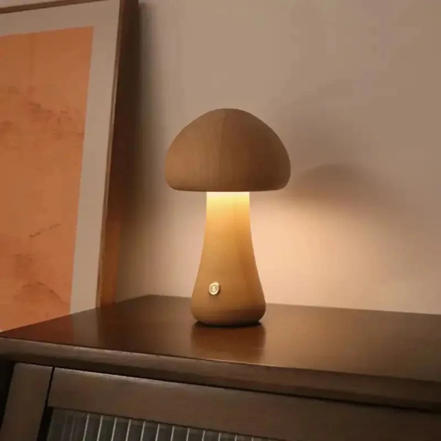New LED night light with  switch desktop decorative light wooden