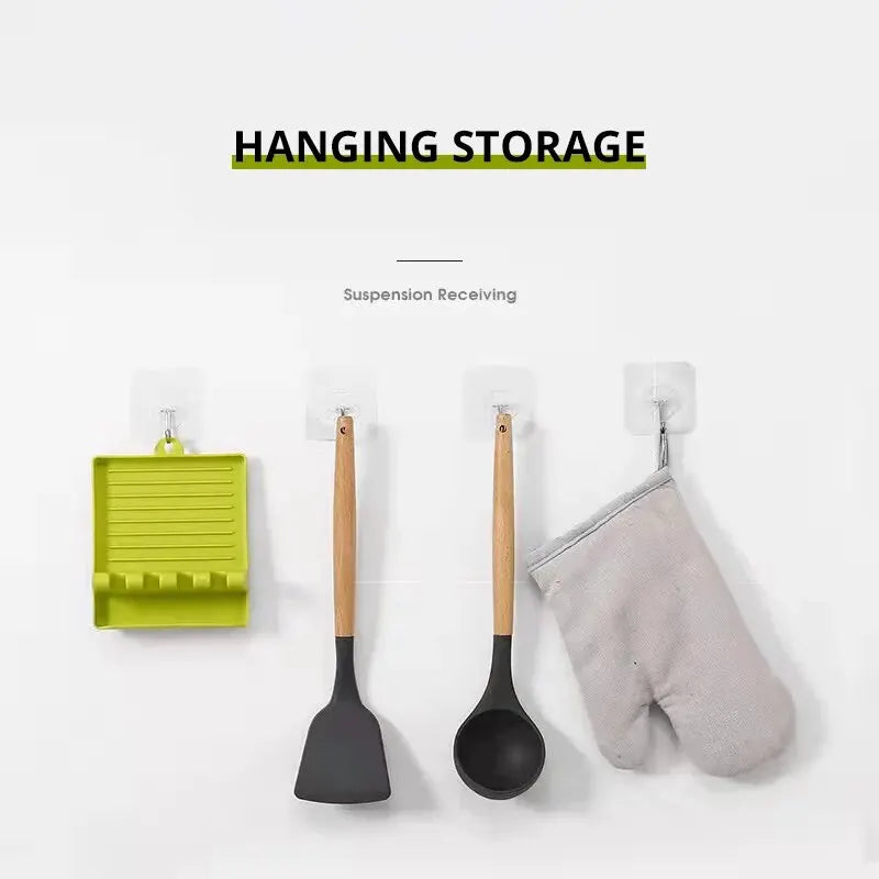 patula Rack Pot Lid Rack Shelves Counter Top Shovel Spoon Shelf Soup Spoon Pad Put Soup Spoon Chopsticks Holder