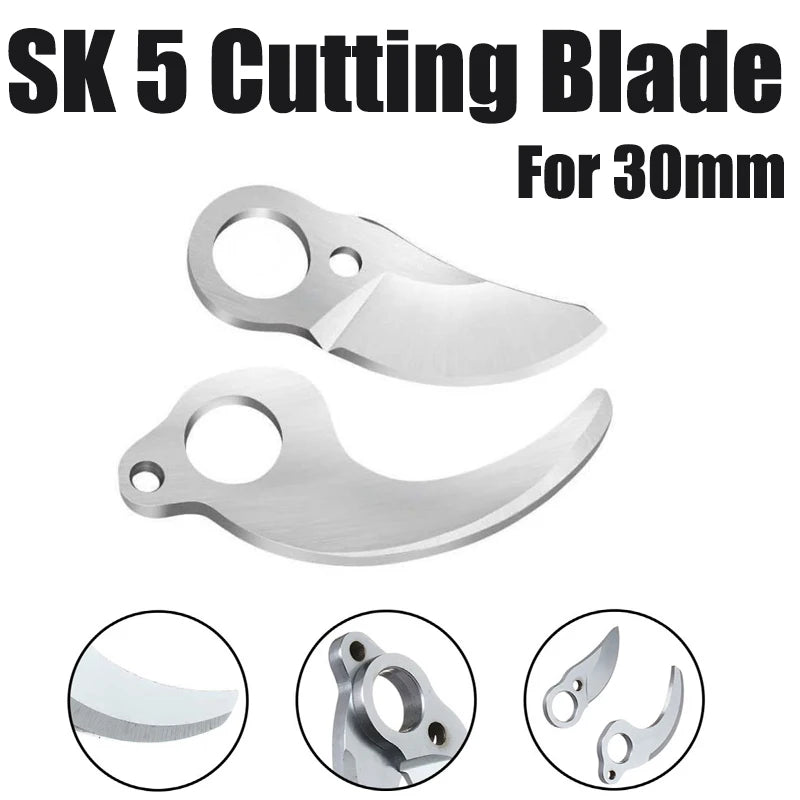 1Pair SK5 Electric Pruning Shears Blades 30mm Sharp Cutting-Blade Accessory For Pruning Branches Trees Bonsai Fruit Garden Tool
