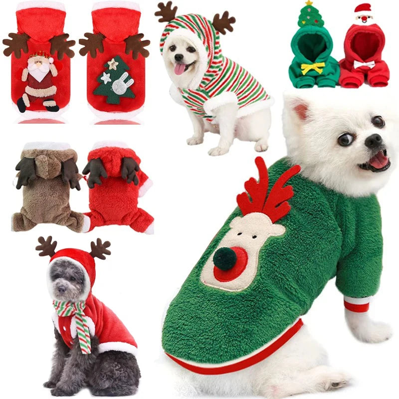 Dog Christmas Clothes for Small Medium Dogs
