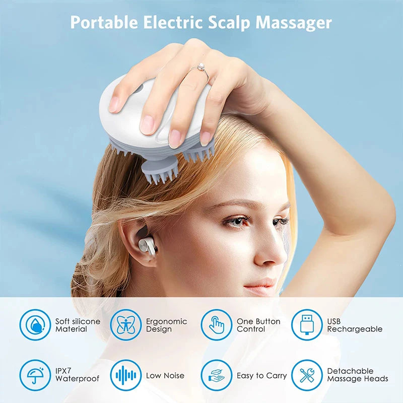 Deep Scalp Massager Head  Electric Massage Tool