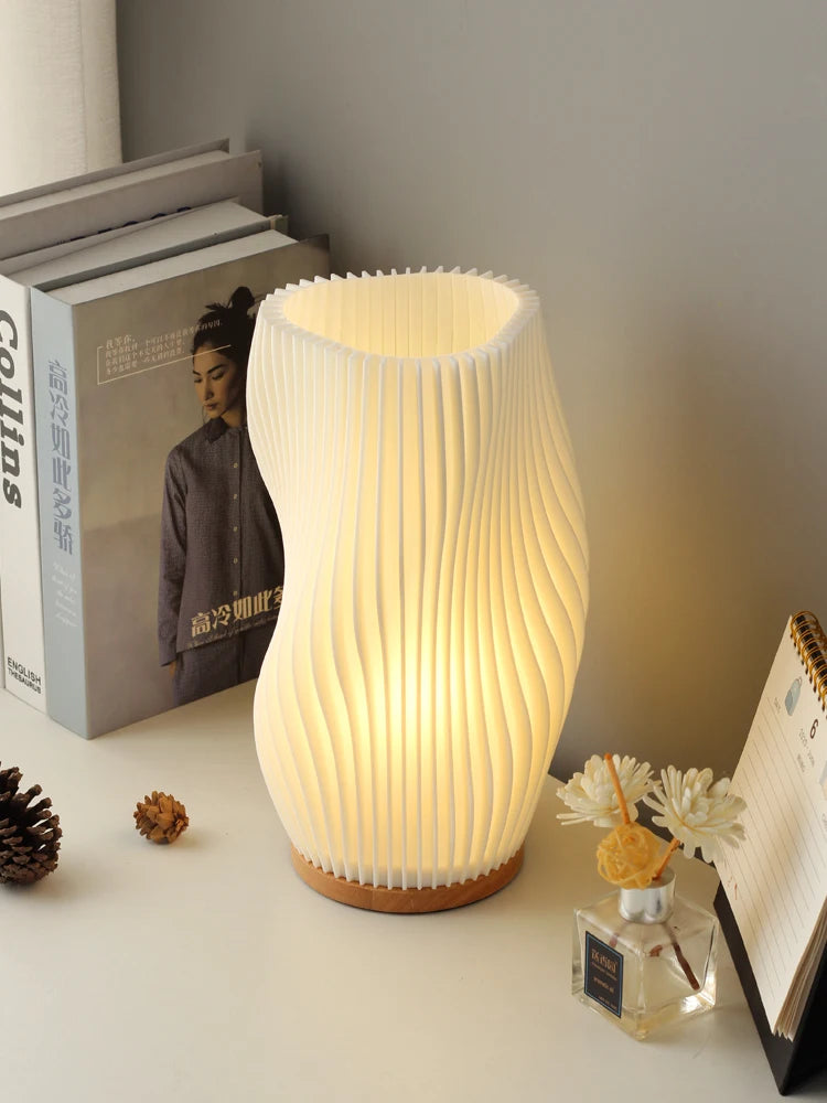 French cream style 3D desk lamp ins
