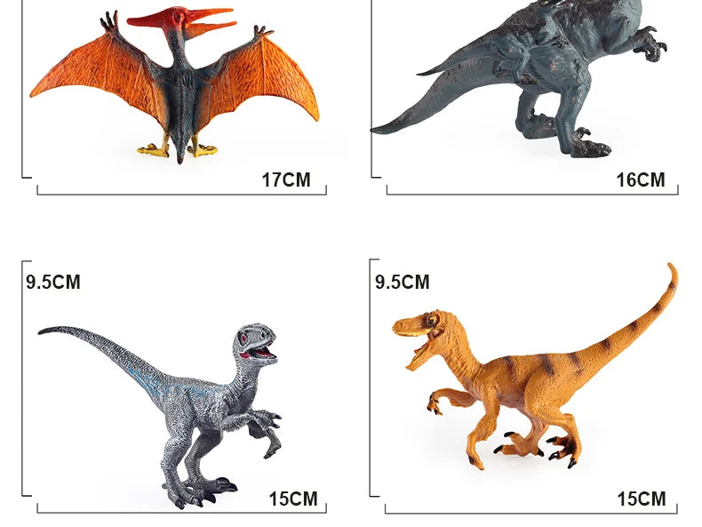 Dinosaur Toys for Kids 3-5+ (16,26 Plastic Dinosaur Figures) Dinosaur Gift Set for Toddlers Learning & Development (Boys & Girls