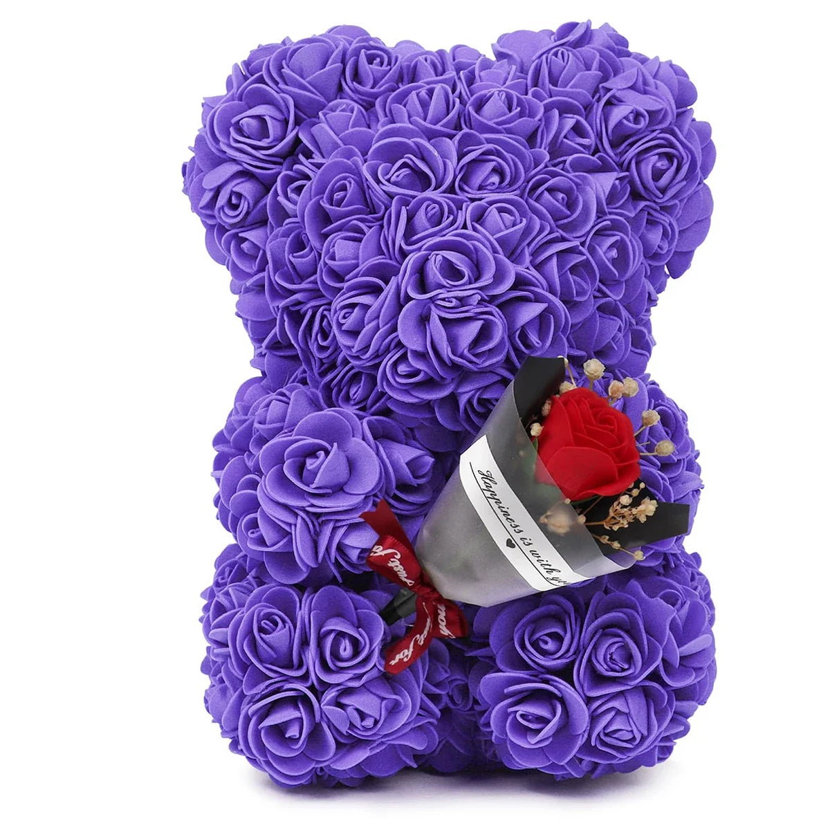 1pc 25m Artificial Flower Eternal Rose Teddy Bear for Mom Mother's Day Birthday Valentine's Day Anniversary Gifts & Decorations
