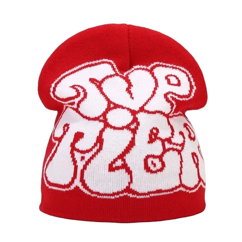 Letter Knitted Winter Autumn Beanie Cap Men Women Kanye Beanies