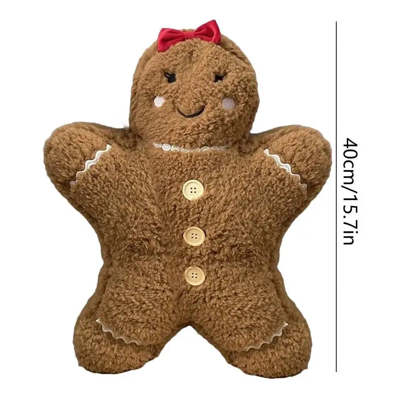 Christmas Decoration Toys Cute Gingerbread Man Plushie