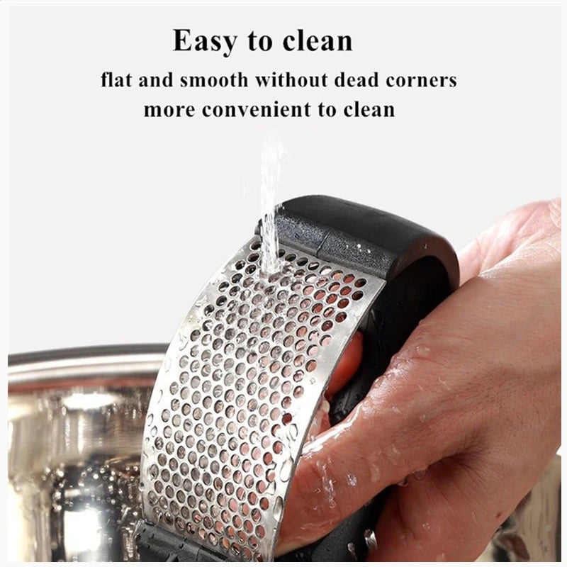 Stainless Steel Garlic Press Kitchen Garlic Press Manual Garlic Masher