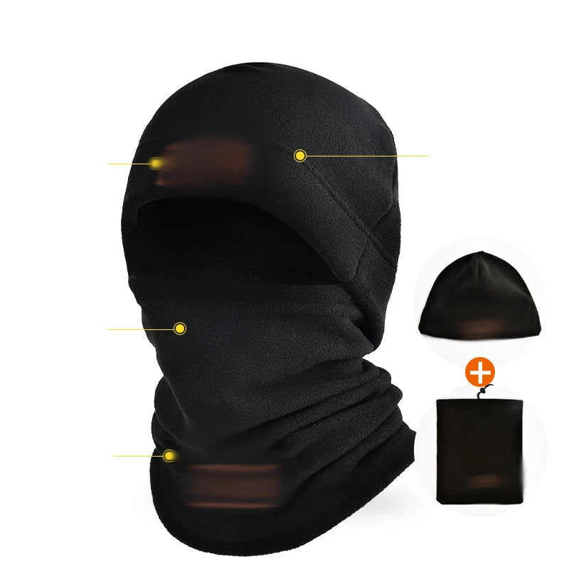 Autumn Winter Sports Warmth Velvet Hat Fuzz Neck Cover Outdoor Cycling Face Shield