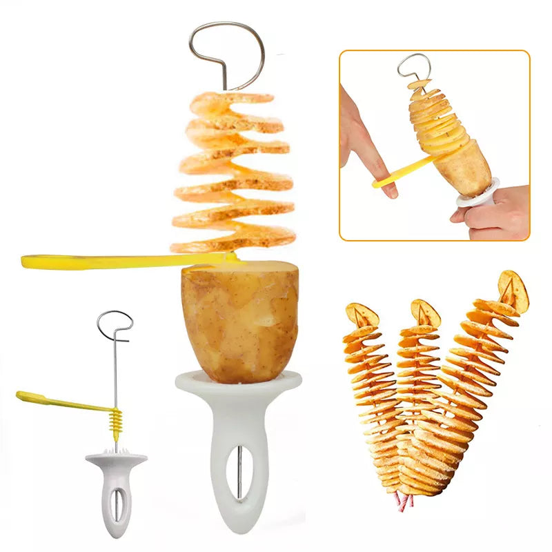 Whirlwind Potato Spiral Cutter Potato Tower Making Machine Vegetable Slicer