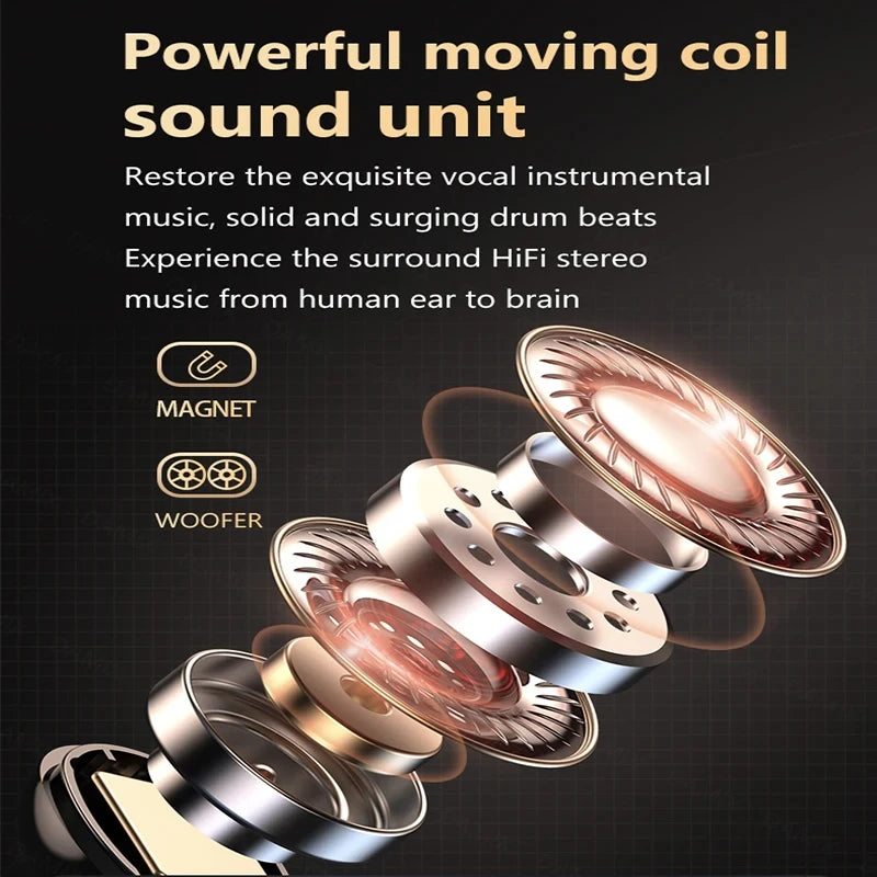 M19 Bluetooth Wireless Headset 5.3 Bluetooth Earphones IPX5 Waterproof Headsets