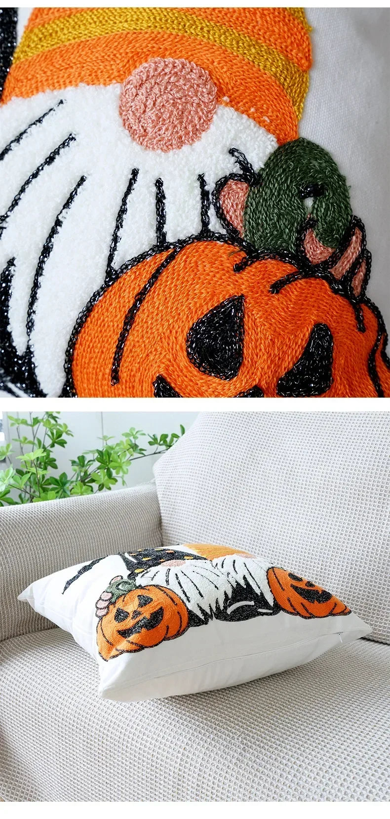 Halloween Christmas Throw Pillow Cover