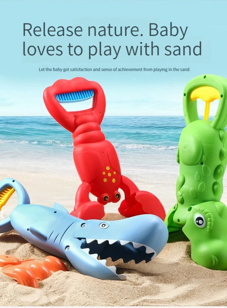 Grabber Baby Bath Toys - Beach toys sand playing Cute Colorful Lobster Claw Catcher Swimming Pools & Outdoors - Educational Game