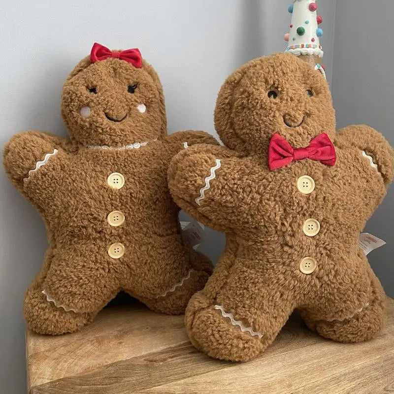 Christmas Decoration Toys Cute Gingerbread Man Plushie