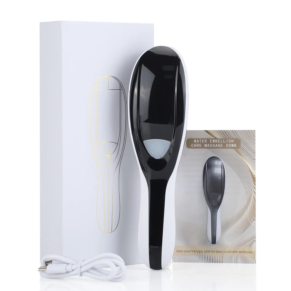 Electric Spray Massage Comb Hair Growth Vibration Head Massager Brush