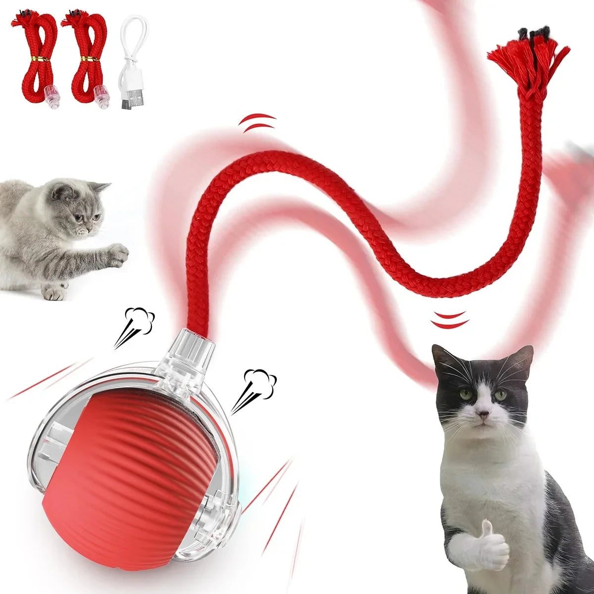Auto Electric Rolling Ball Toys for Cats