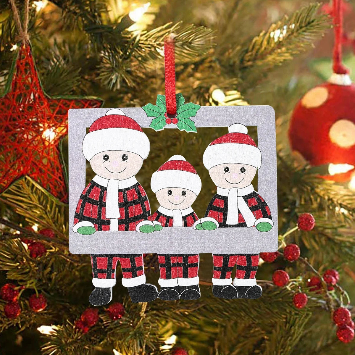 DIY  Christmas Family Pendant Merry Christmas Decorations