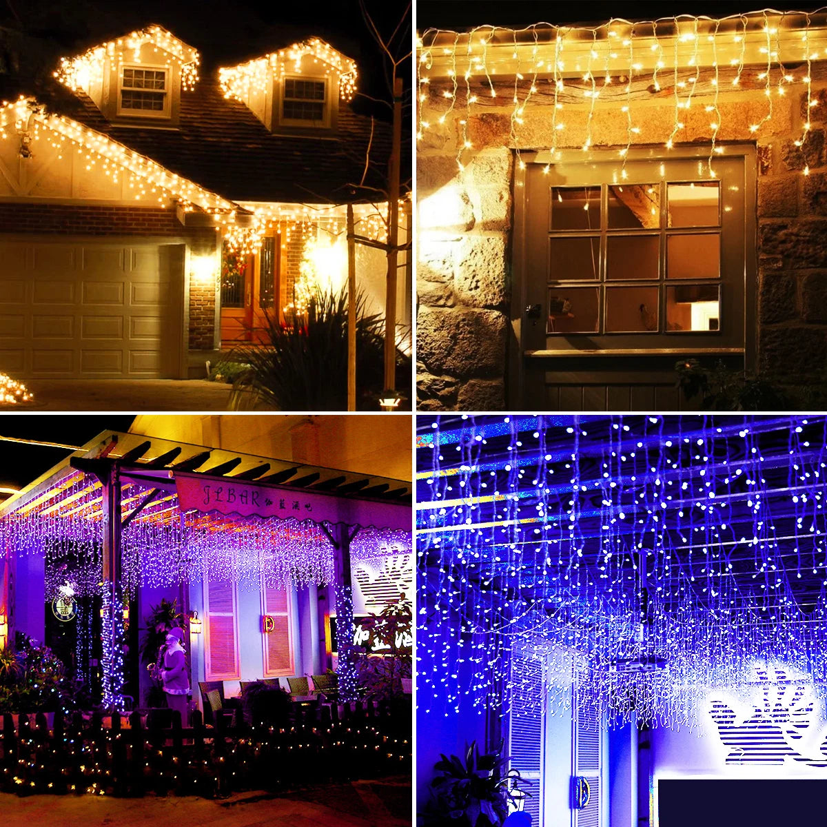 5M Christmas Light Outdoor Drop 0.4-0.6m LED Garland Curtain Icicle String light