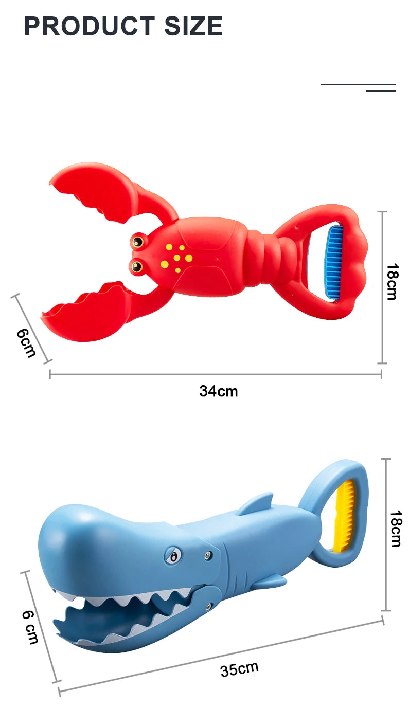 Grabber Baby Bath Toys - Beach toys sand playing Cute Colorful Lobster Claw Catcher Swimming Pools & Outdoors - Educational Game