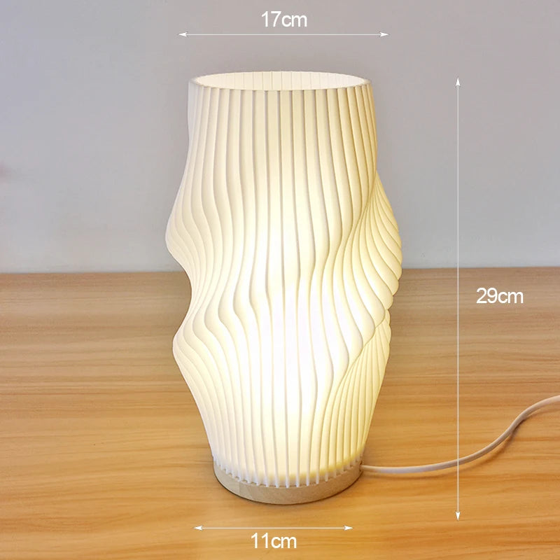 French cream style 3D desk lamp ins