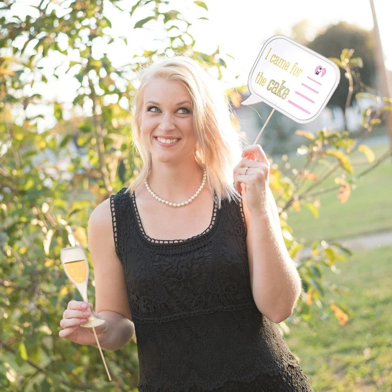 Wedding Decoration Photo Booth Props DIY Mustache Lips Glasses Team Bride Groom