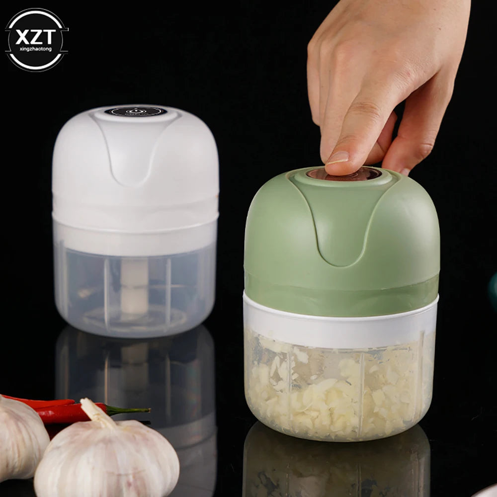 Mini Electric Garlic Chopper USB Meat Grinder Garlic Masher Machine