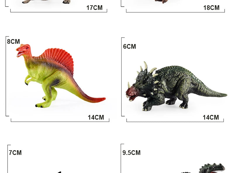 Dinosaur Toys for Kids 3-5+ (16,26 Plastic Dinosaur Figures) Dinosaur Gift Set for Toddlers Learning & Development (Boys & Girls