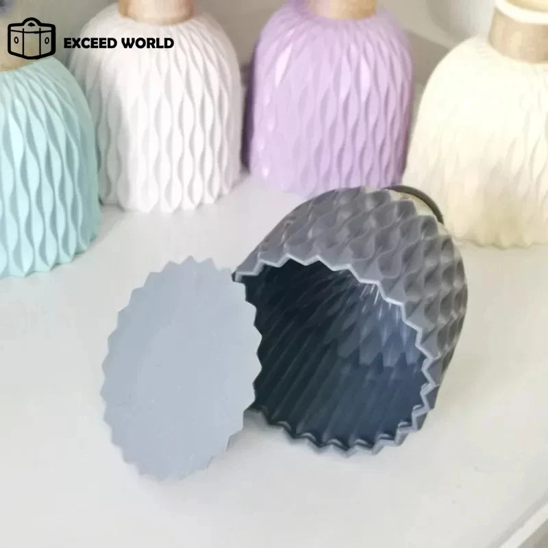 Modern Flower Vase White Plastic Vase Flower Pot Basket Nordic Home Living Room Decoration