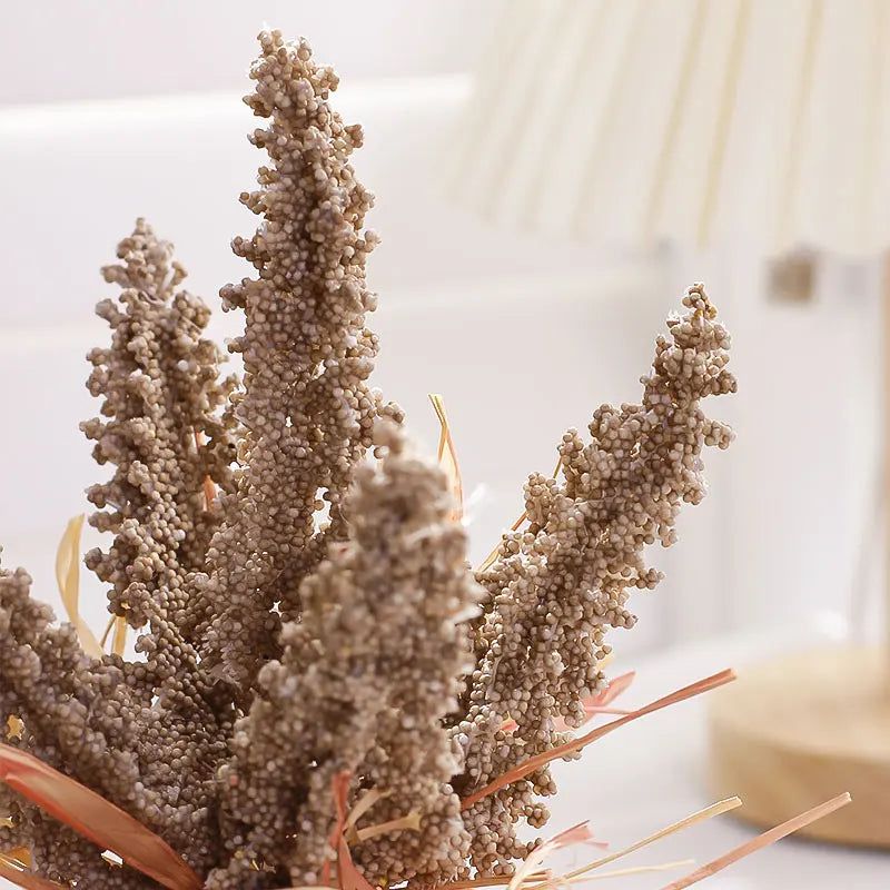 1PC Simulated Green Plant Pot 20CM(H) Wheat Pumpkin Pot Home