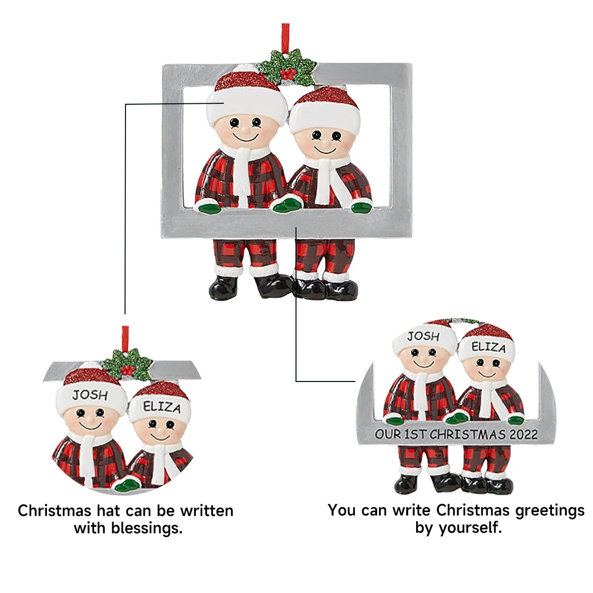 DIY  Christmas Family Pendant Merry Christmas Decorations