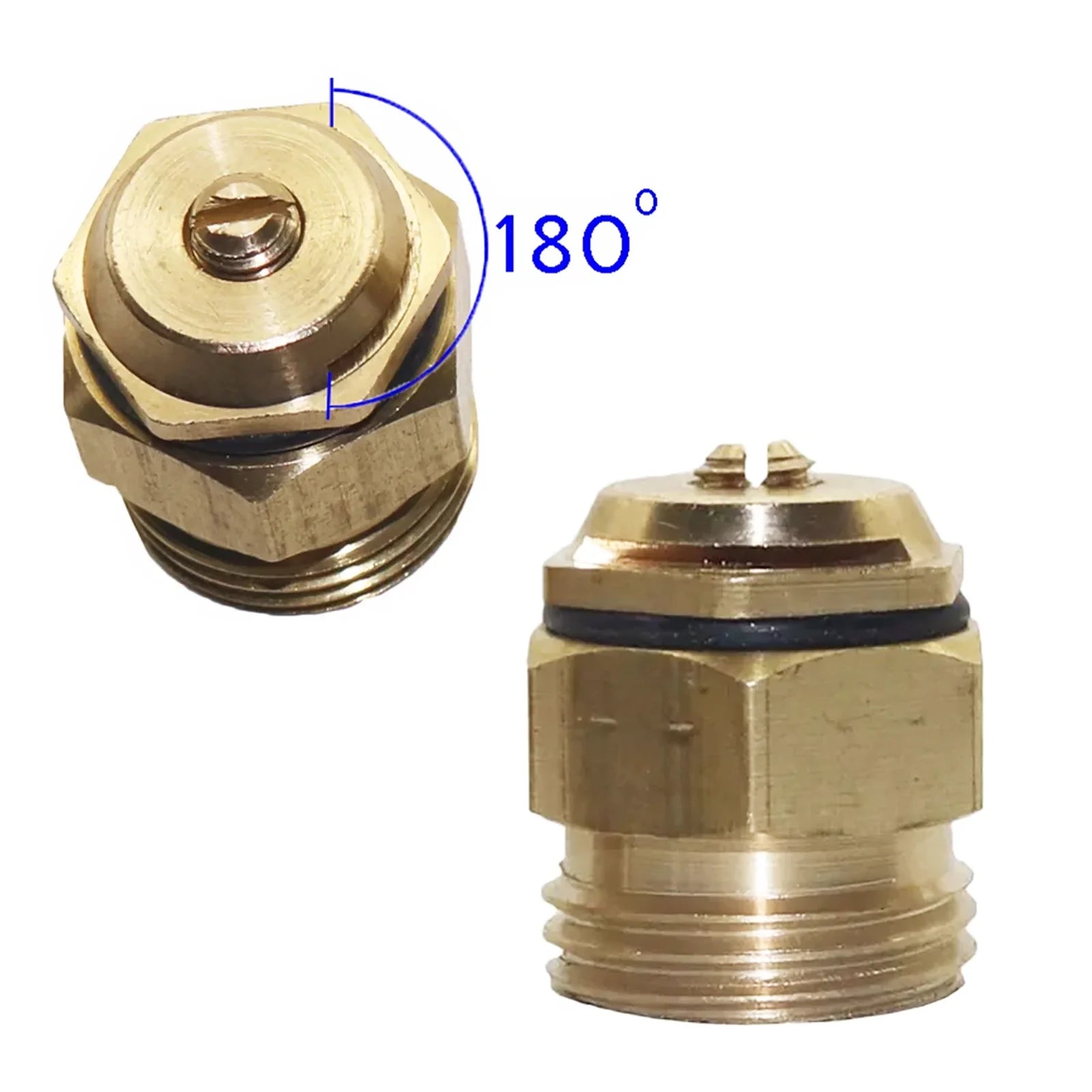 180° Brass Refraction Nozzle 1/2" Misting Sprinkler 2Pcs