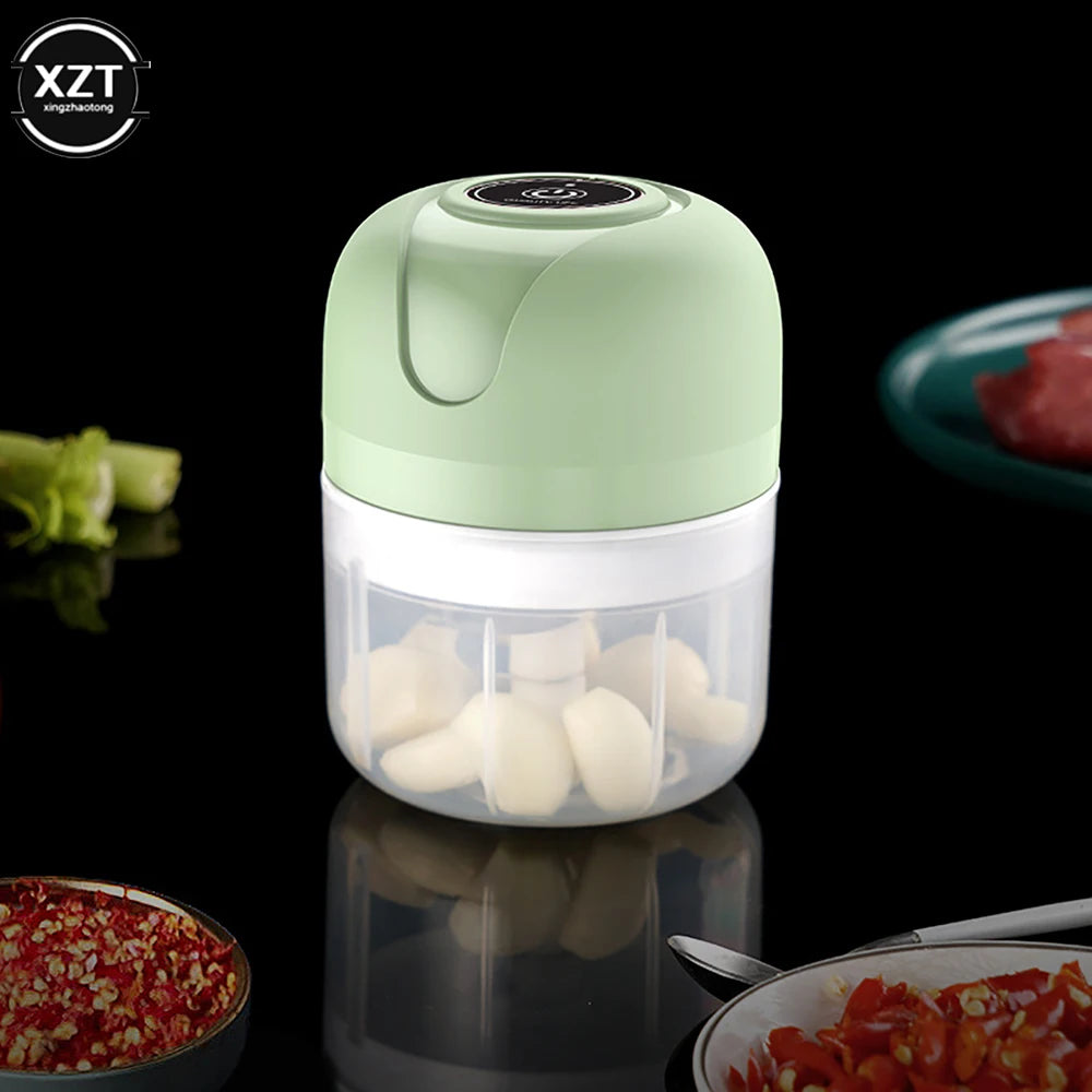 Mini Electric Garlic Chopper USB Meat Grinder Garlic Masher Machine