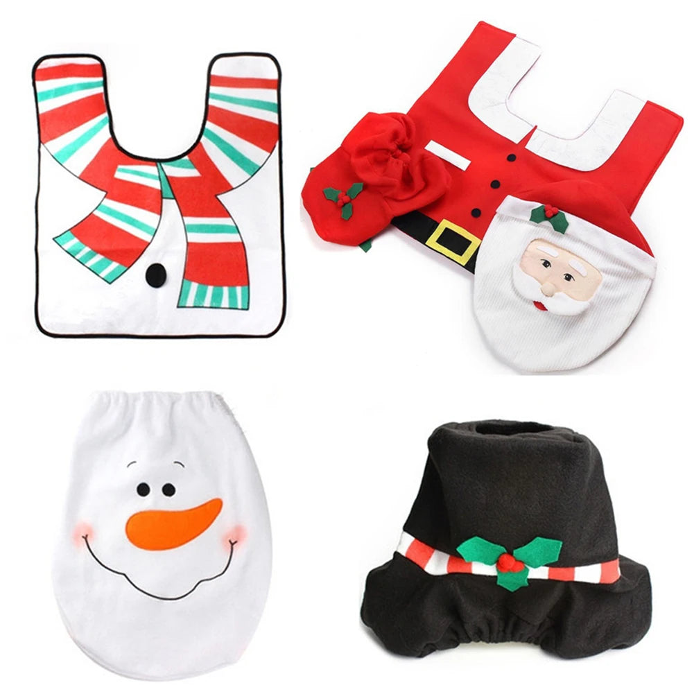 New Cute Christmas Toilet Seat Covers