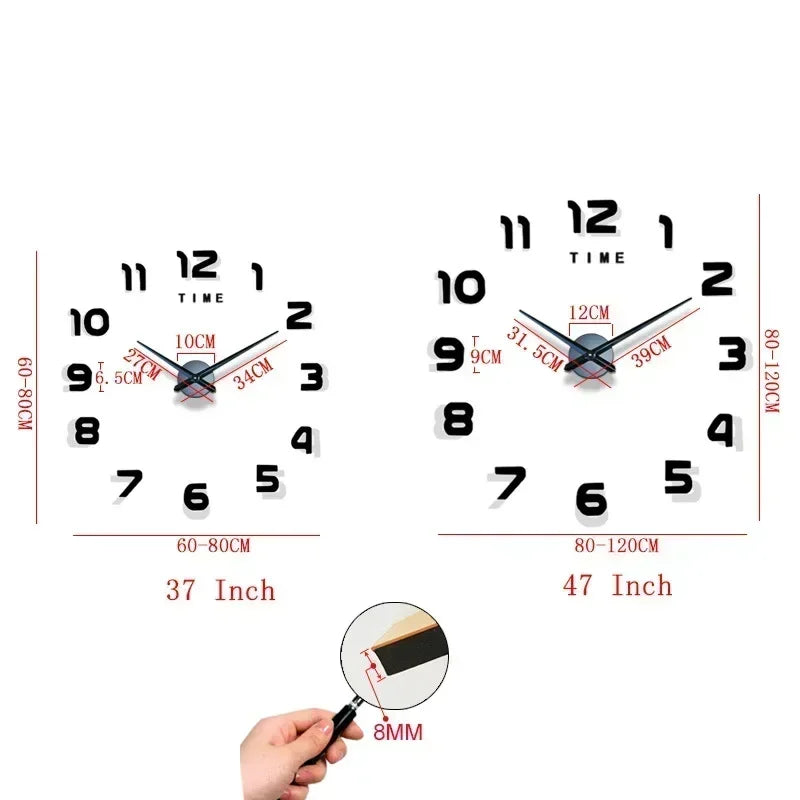 DIY Quartz Clock Fashion Watch Living Room