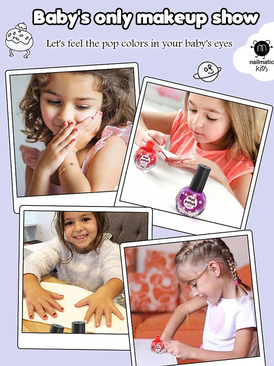 Shell Children's Makeup Bag Girl, Princess Truly Washable Pretending to Play with Cosmetics Set Toys, Non toxic and Safe