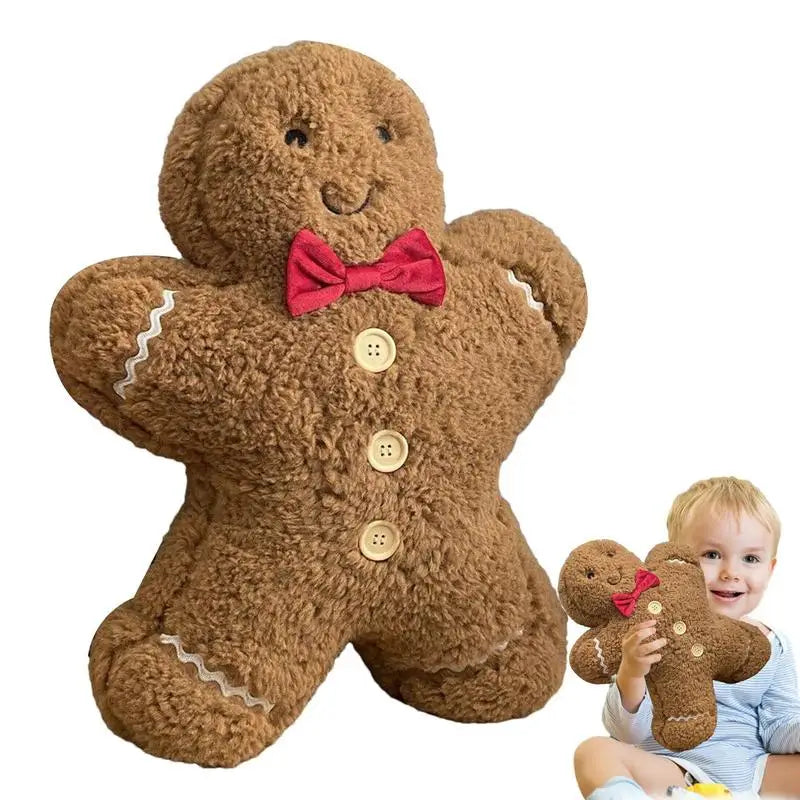 Christmas Decoration Toys Cute Gingerbread Man Plushie