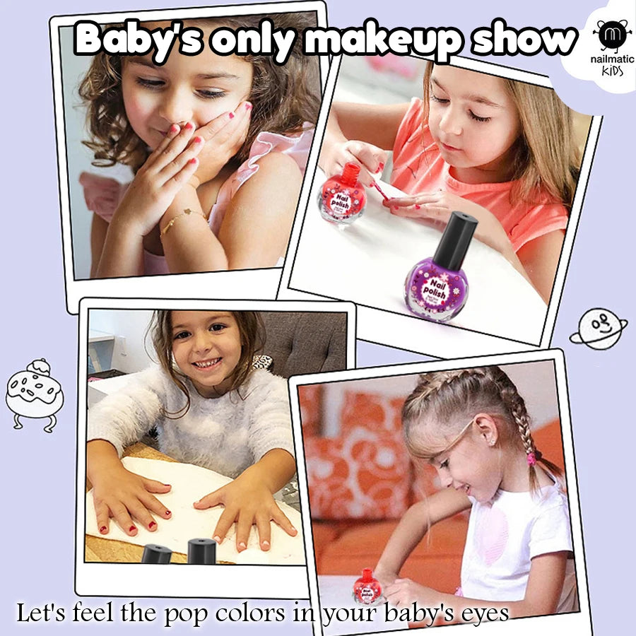 Shell Children's Makeup Bag Girl, Princess Truly Washable Pretending to Play with Cosmetics Set Toys, Non toxic and Safe