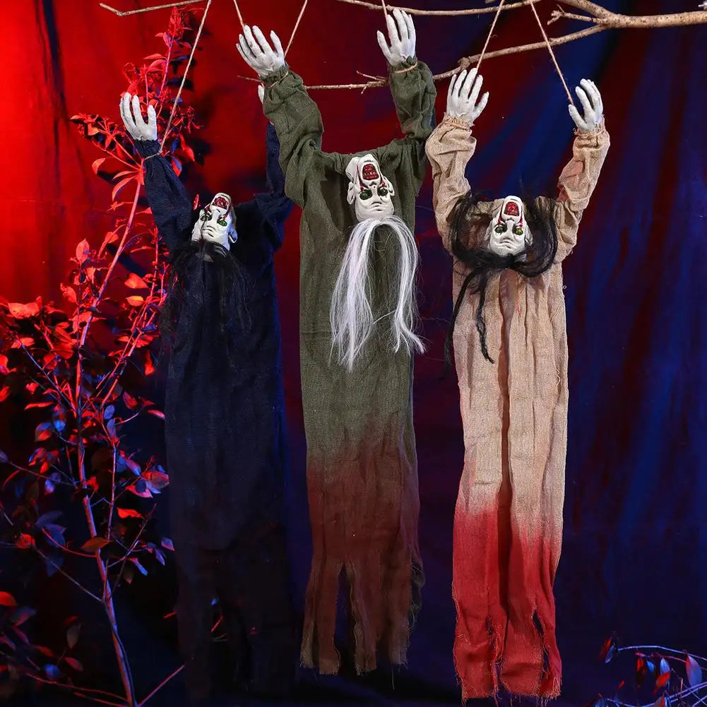 Halloween Spirit Face Decorations Eye Catching Bloody Eye Shape Doll Ornament Terrifying In Dark Place Embellishment Party