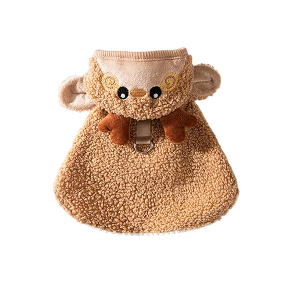 Christmas Cat Cape Warm Pet Hooded Costume