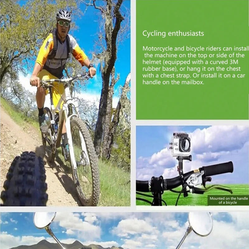 Outdoor Sports Camera,waterproof Diving Bike Recorder