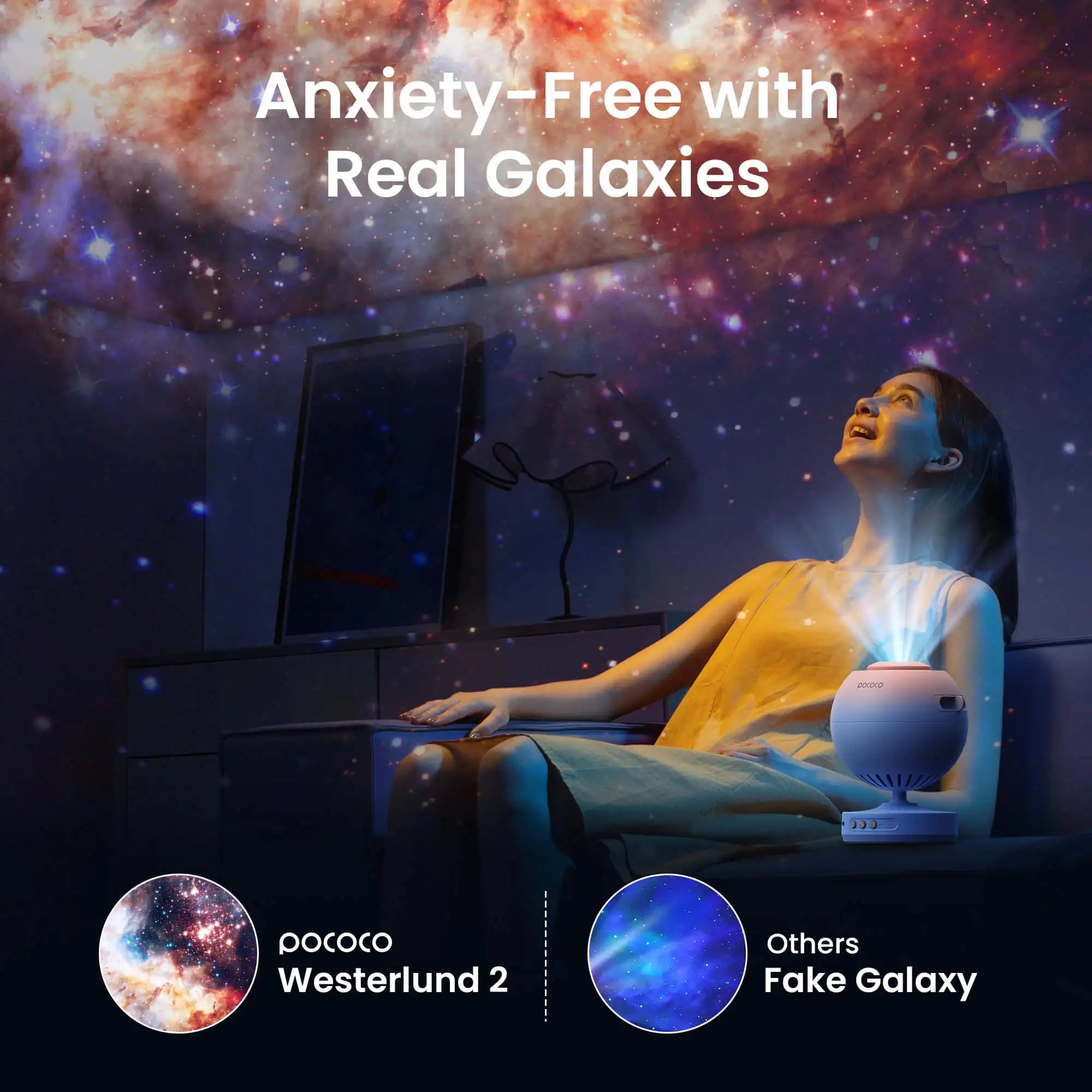 POCOCO Galaxy Projector Galaxy Light Projector Star Projector