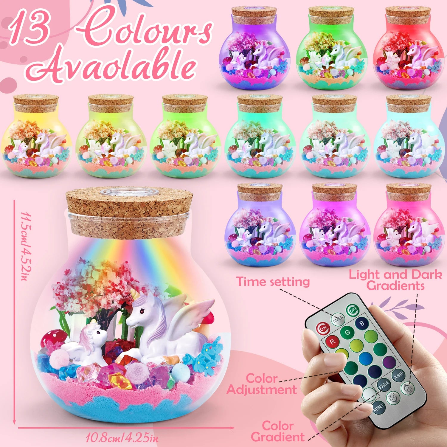Crafts Kit for Kids-LED Night Light Up & Remote Unicorn Birthday Gifts Toys for Girls Ages5 6 7 8 9 10 Year Old-Christmas Gifts