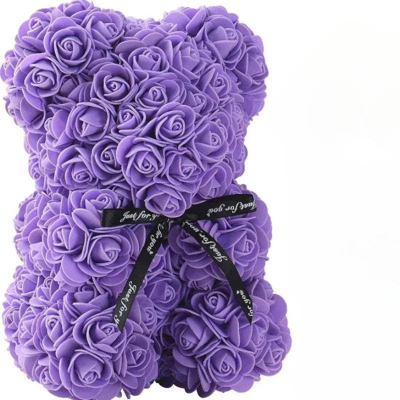 New Artificial Flower Eternal Rose Teddy Bear for Mom Mother's Day Birthday Valentine's Day