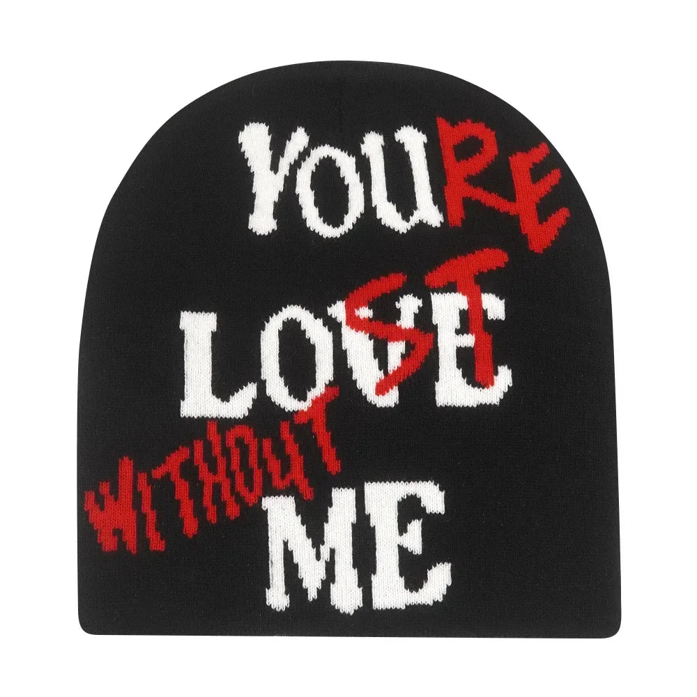 Letter Knitted Winter Autumn Beanie Cap Men Women Kanye Beanies