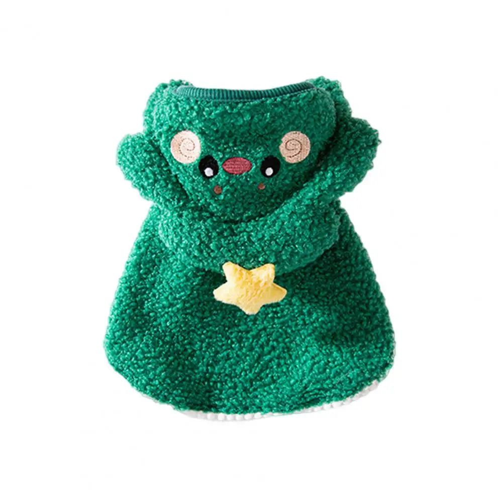 Christmas Cat Cape Warm Pet Hooded Costume