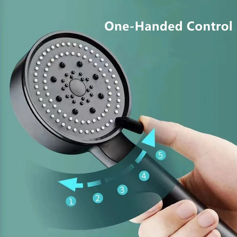 5 Modes Shower Head Adjustable High Pressure