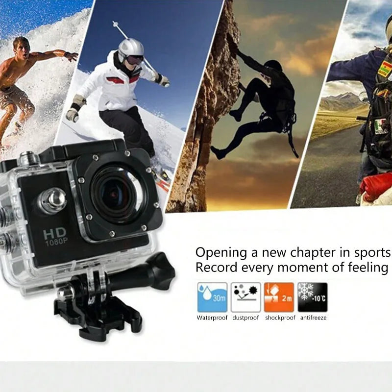Outdoor Sports Camera,waterproof Diving Bike Recorder