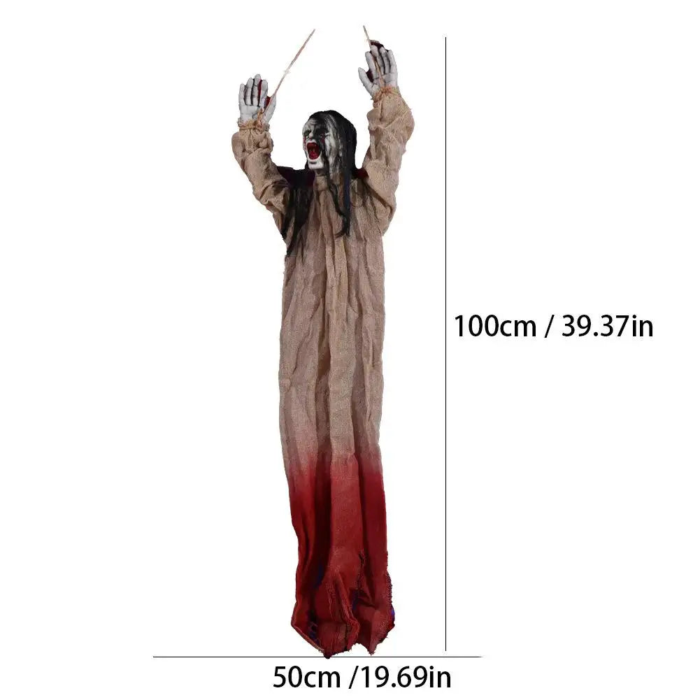 Halloween Spirit Face Decorations Eye Catching Bloody Eye Shape Doll Ornament Terrifying In Dark Place Embellishment Party